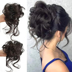 Curly Hair Bun Clip-in Hair Piece with Volume – Daily Wear, Natural Look