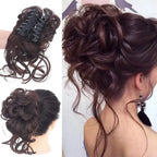 Curly Hair Bun Clip-in Hair Piece with Volume – Daily Wear, Natural Look