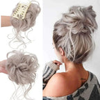 Curly Hair Bun Clip-in Hair Piece with Volume – Daily Wear, Natural Look