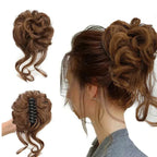 Curly Hair Bun Clip-in Hair Piece with Volume – Daily Wear, Natural Look
