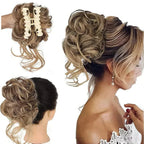 Curly Hair Bun Clip-in Hair Piece with Volume – Daily Wear, Natural Look