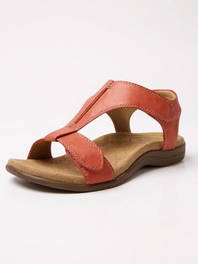 Cushioned T-Strap Sandals for Women UK – Walking Holiday Wear Evening