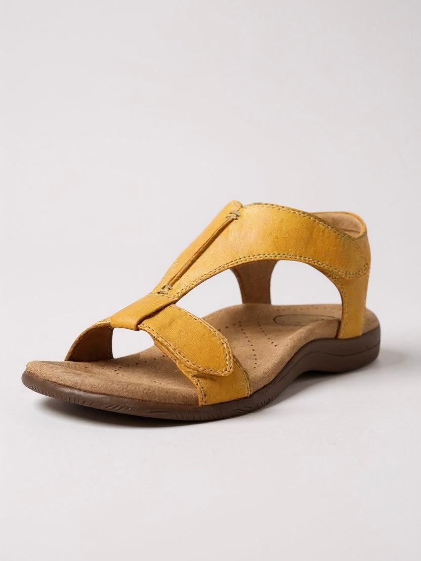 Cushioned T-Strap Sandals for Women UK – Walking Holiday Wear Evening