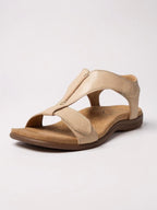 Cushioned T-Strap Sandals for Women UK – Walking Holiday Wear Evening