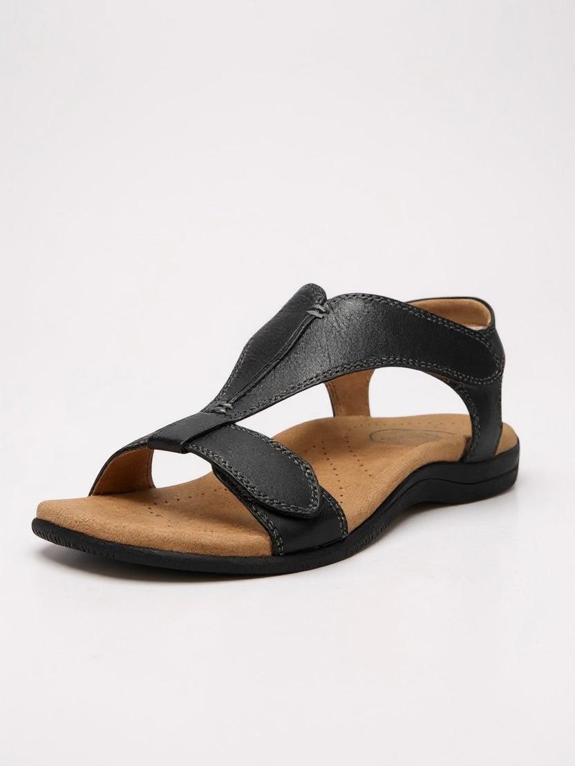 Cushioned T-Strap Sandals for Women UK – Walking Holiday Wear Evening