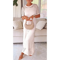 Cut-Out Long Maxi Dress with Free Inner Dress for Casual or Formal Wear