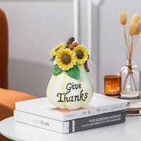 Decorative Pumpkin Sculpture – Autumn Home Decor, Halloween Decoration