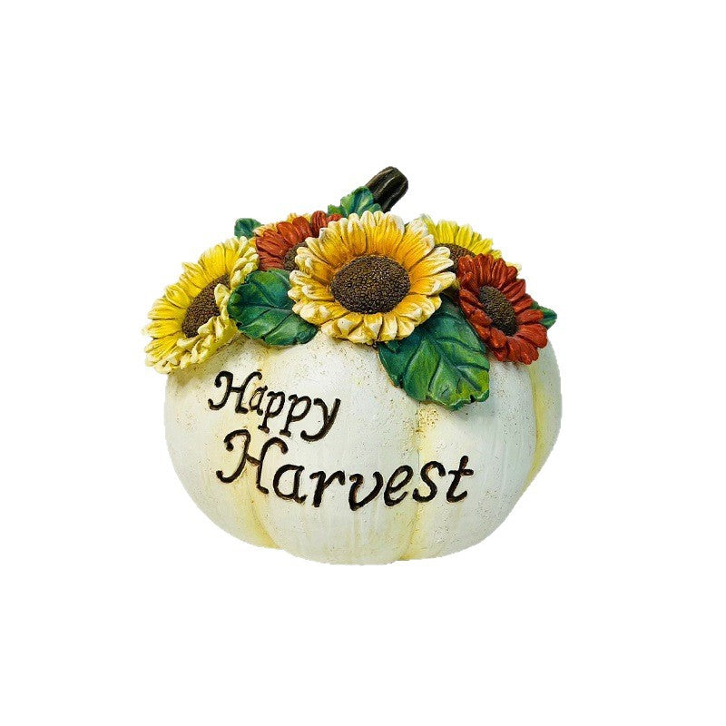 Decorative Pumpkin Sculpture – Autumn Home Decor, Halloween Decoration