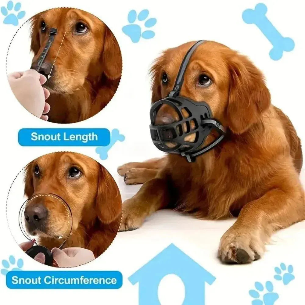 Dog Muzzle – SecureFit for Small/Large Dogs, Training, Travel
