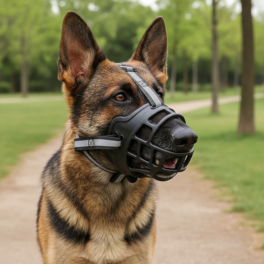 Dog Muzzle – SecureFit for Small/Large Dogs, Training, Travel