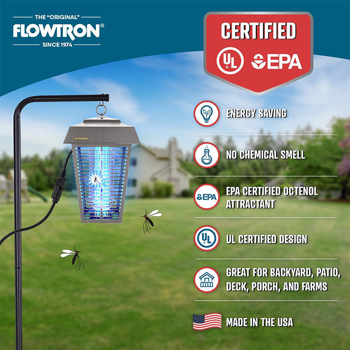 Flowtron Electric Bug Zapper 80W – Outdoor Pest Control, Garden Protection
