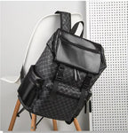 Elegant Leather Laptop Backpack with Cushioned Straps – Work, Travel