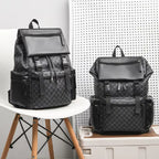 Elegant Leather Laptop Backpack with Cushioned Straps – Work, Travel