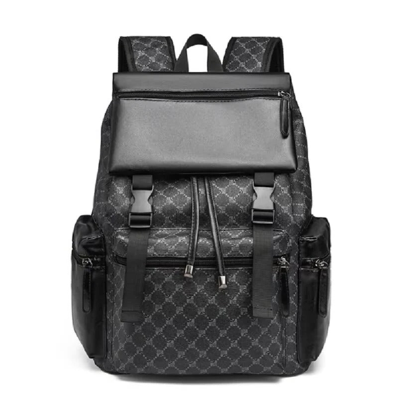 Elegant Leather Laptop Backpack with Cushioned Straps – Work, Travel
