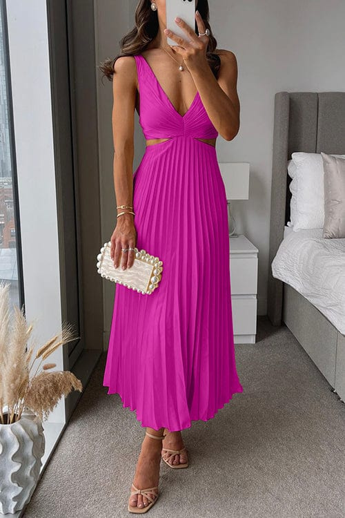 Elegant Midikleid mit Falten – Damenmode für besondere Anlässe