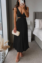 Elegant Midikleid mit Falten – Damenmode für besondere Anlässe
