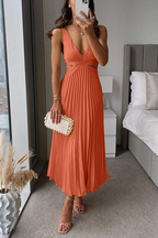 Elegant Midikleid mit Falten – Damenmode für besondere Anlässe