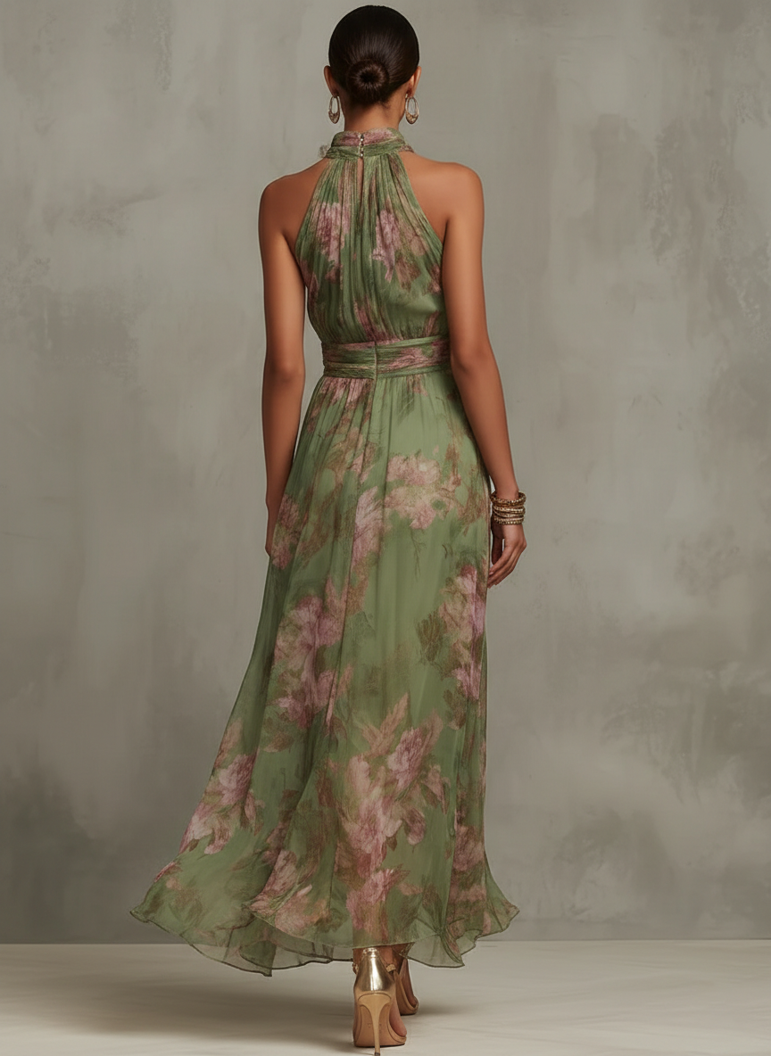 Elegant Summer Floral Dress | Lightweight Fabric | Casual Wear