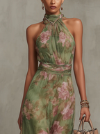 Elegant Summer Floral Dress | Lightweight Fabric | Casual Wear