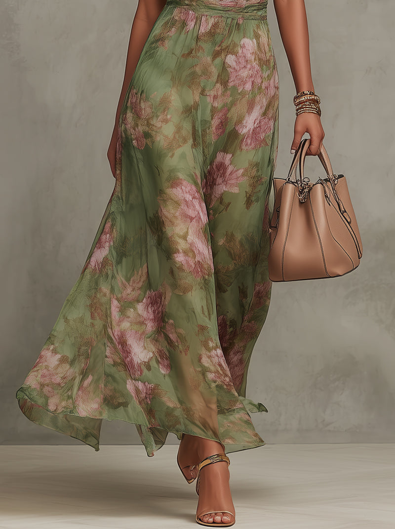 Elegant Summer Floral Dress | Lightweight Fabric | Casual Wear