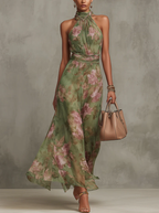 Elegant Summer Floral Dress | Lightweight Fabric | Casual Wear