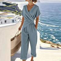 Elegant Two-Piece Set in Soft Fabric for Casual or Formal Wear