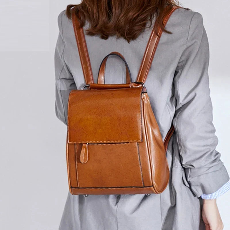 Elegant Women's Backpack – Chic Style in Eco-Leather