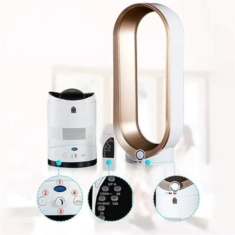 Energy-Efficient Bladeless Tower Fan – Home Office, Relaxation
