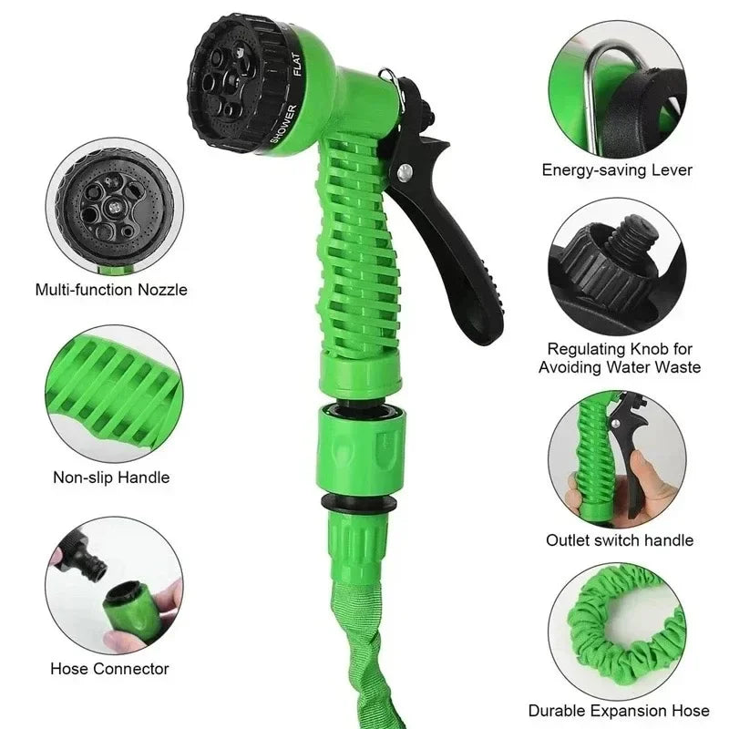 Expandable Garden Hose – Lightweight, Durable – Outdoor Care, Gardening