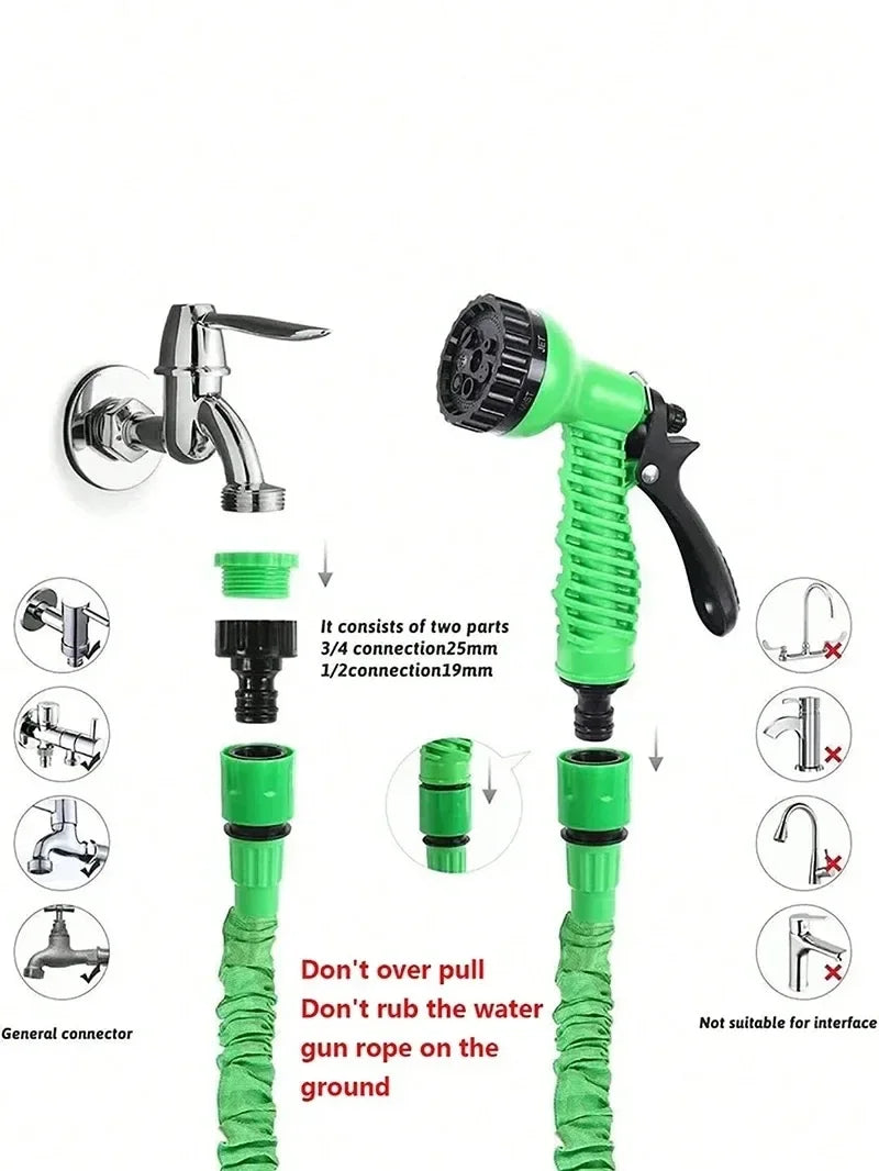 Expandable Garden Hose – Lightweight, Durable – Outdoor Care, Gardening
