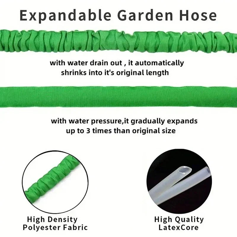 Expandable Garden Hose – Lightweight, Durable – Outdoor Care, Gardening