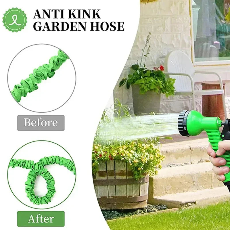 Expandable Garden Hose – Lightweight, Durable – Outdoor Care, Gardening