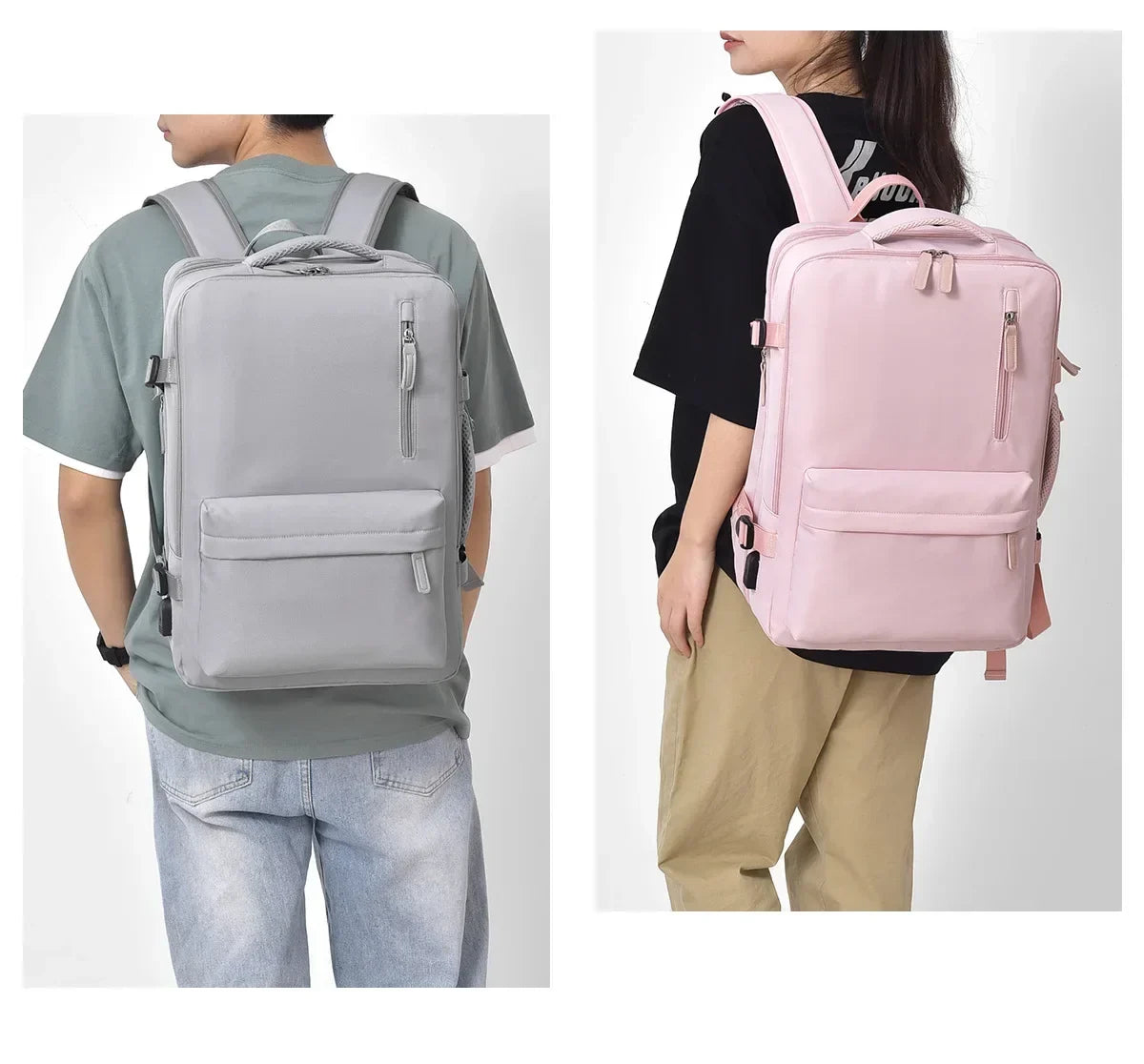 Expandable Women's Travel Backpack | Ideal Carry-On Luggage for Air Travel