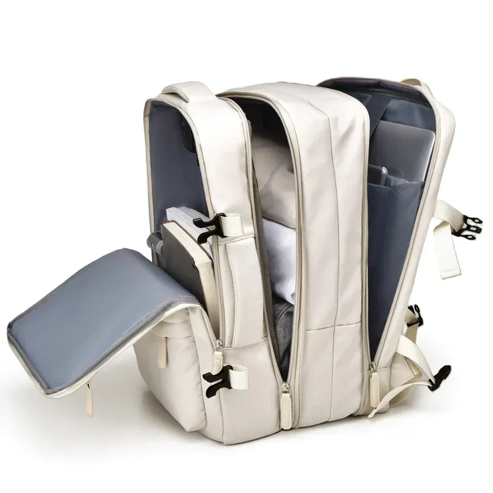 Expandable Women's Travel Backpack | Ideal Carry-On Luggage for Air Travel