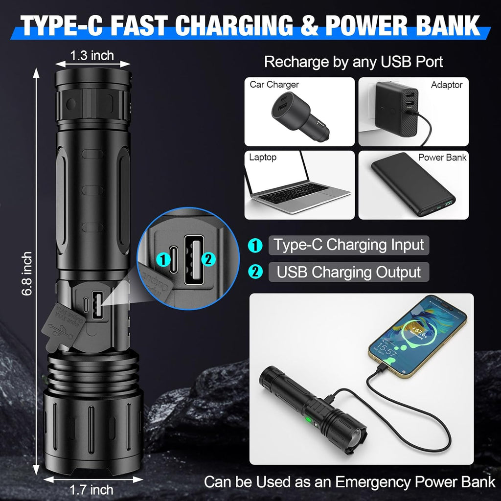 Extremely Bright Flashlight – Outdoor Adventure, Emergency Preparedness