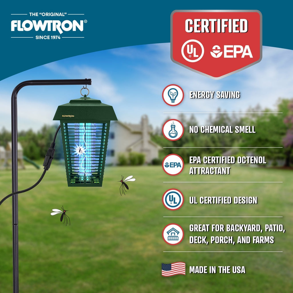 Flowtron Electric Bug Zapper 80W – Outdoor Pest Control, Garden Protection