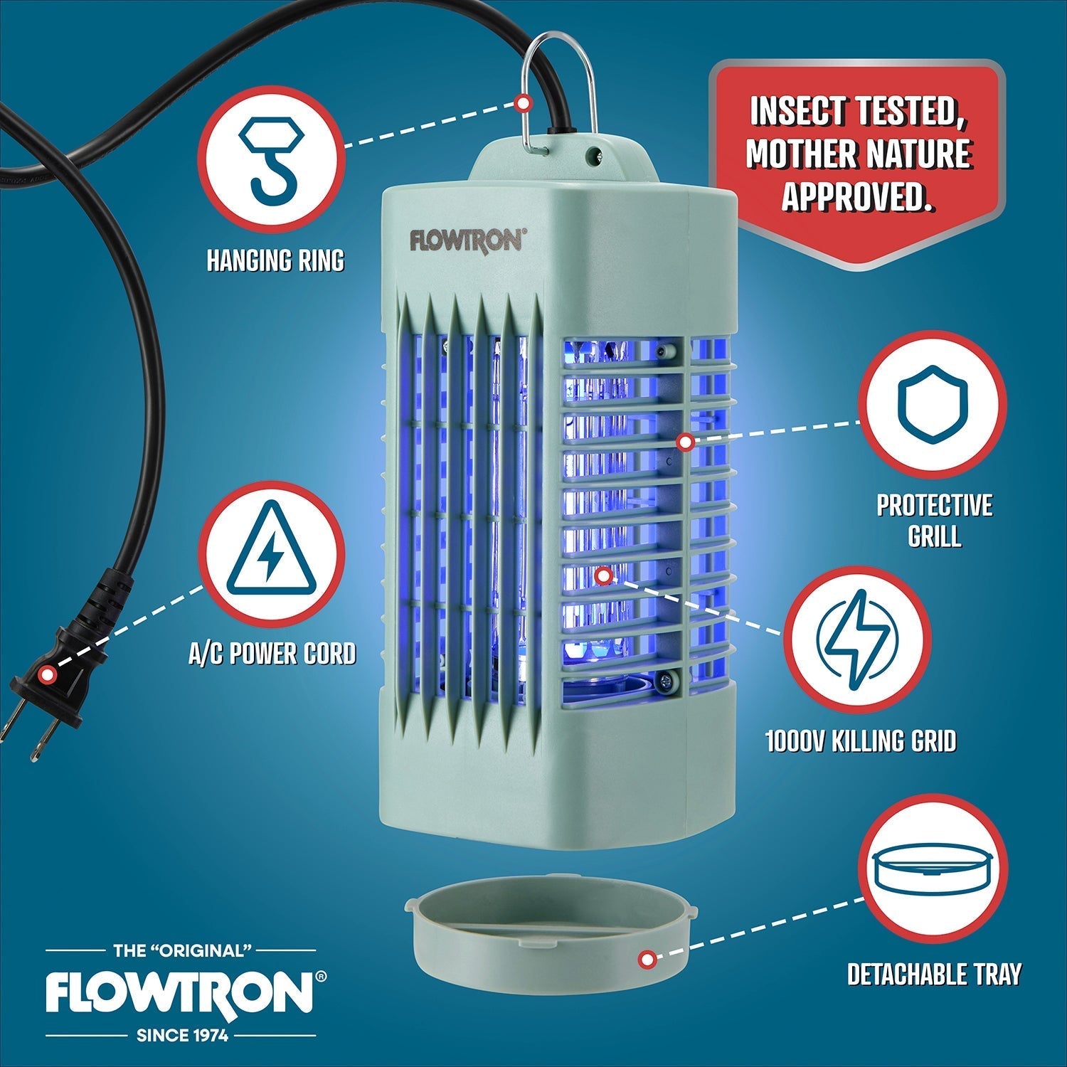 Flowtron Piccolo Insect Killer – Outdoor, Patio