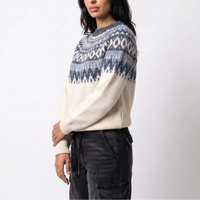 Fair Isle Knit Jumper in Ivory - Casual Wear, Winter Fashion