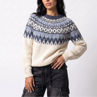Fair Isle Knit Jumper in Ivory - Casual Wear, Winter Fashion