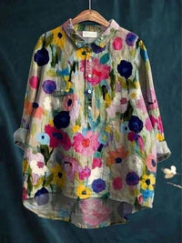 Floral Blouse for Women UK – Smart Casual Office Brunch Holiday Wear