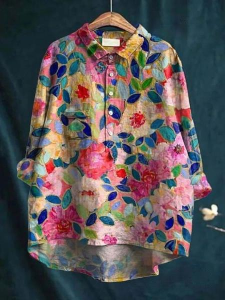 Floral Blouse for Women UK – Smart Casual Office Brunch Holiday Wear
