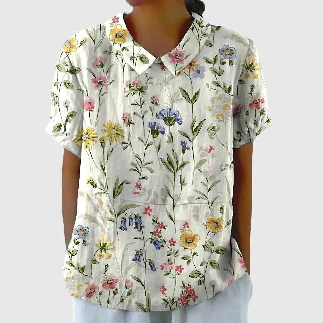 Floral Blouse for Women UK – Smart Casual Office Brunch Holiday Wear
