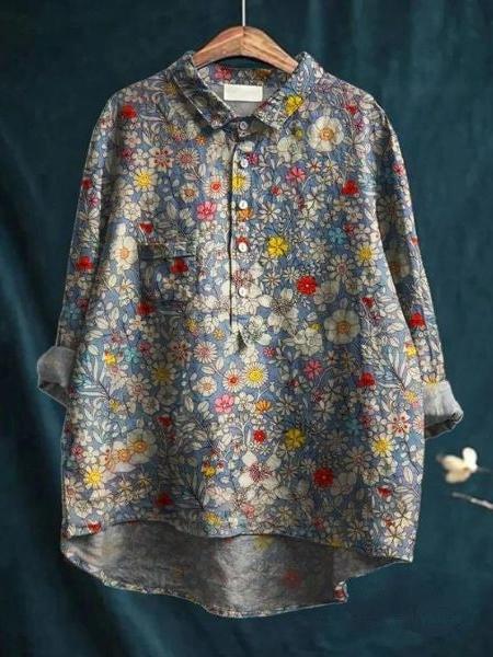 Floral Blouse for Women UK – Smart Casual Office Brunch Holiday Wear