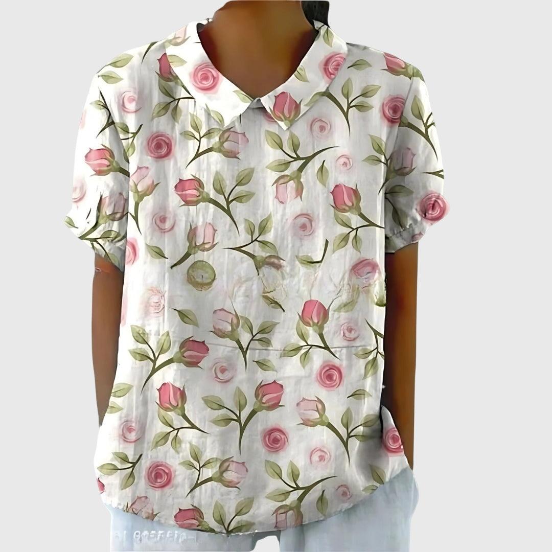 Floral Blouse for Women UK – Smart Casual Office Brunch Holiday Wear