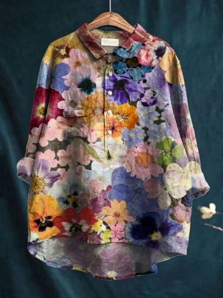 Floral Blouse for Women UK – Smart Casual Office Brunch Holiday Wear