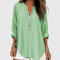 Flowy White Beach Shirt for Women UK – Holiday Wear Brunch Smart Casual