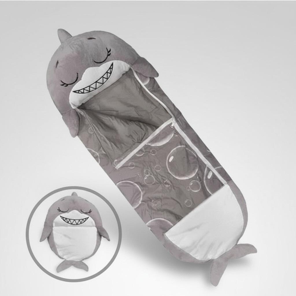 Foldable Kids' Sleeping Bag in Animal Shape – Camping, Sleepovers