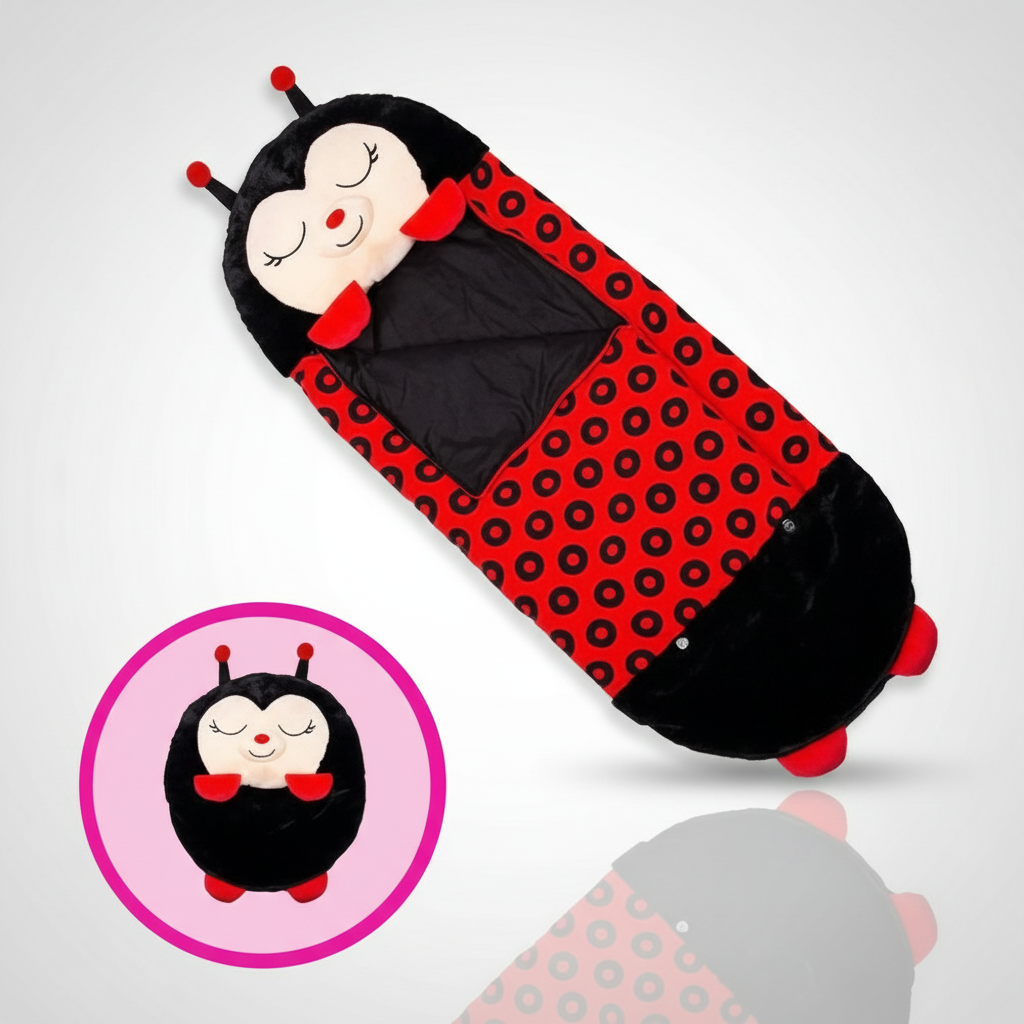 Foldable Kids' Sleeping Bag in Animal Shape – Camping, Sleepovers