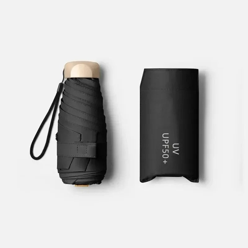 Foldable Mini Umbrella Solara – UV Protection, Wind Resistant – Travel, Outdoor