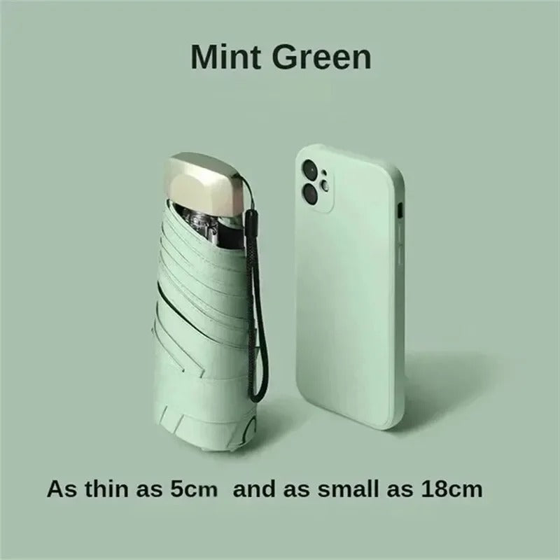 Foldable Mini Umbrella Solara – UV Protection, Wind Resistant – Travel, Outdoor